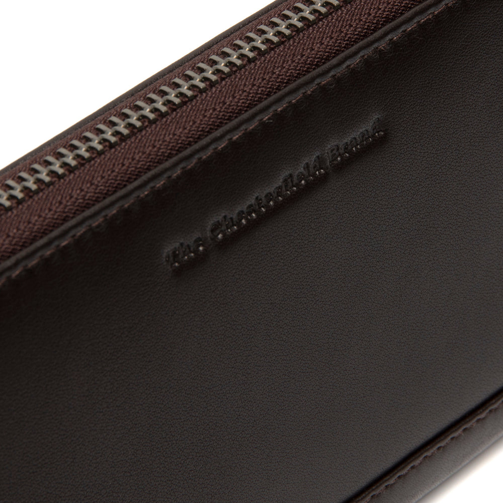 Leather Wallet Brown Cantara