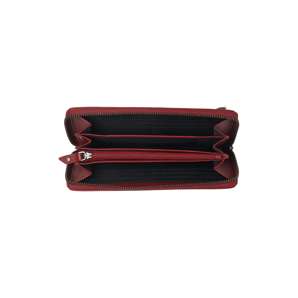 Leather Wallet Red Cantara