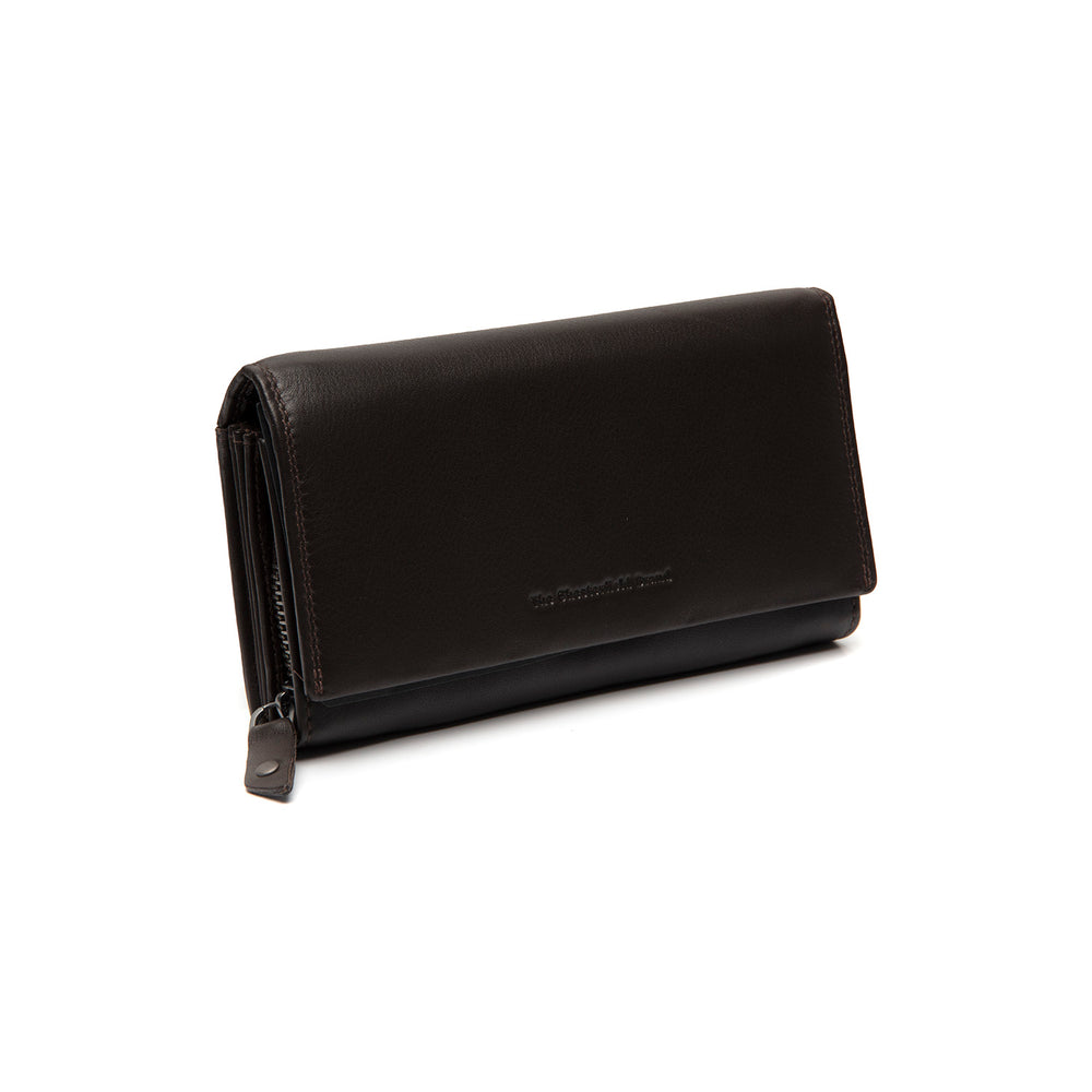 Leather Wallet Brown Arvento