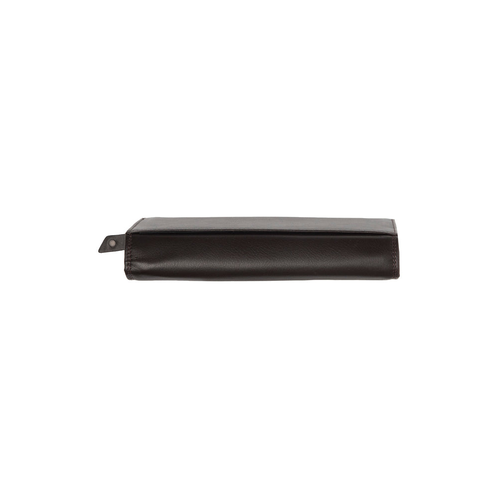 Leather Wallet Brown Arvento