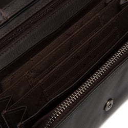 Leder Portemonnaie Braun Arvento