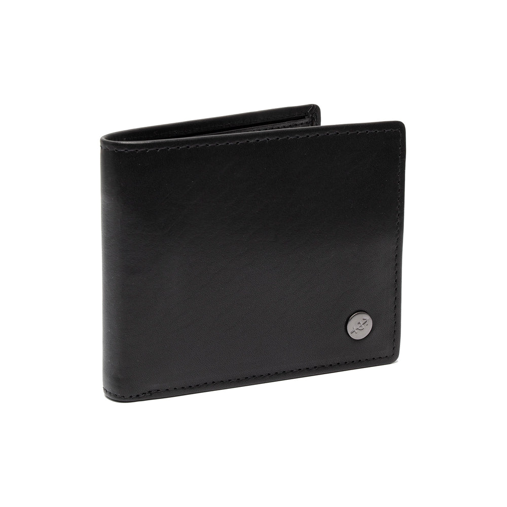 Leder Geldbörse Schwarz Positano