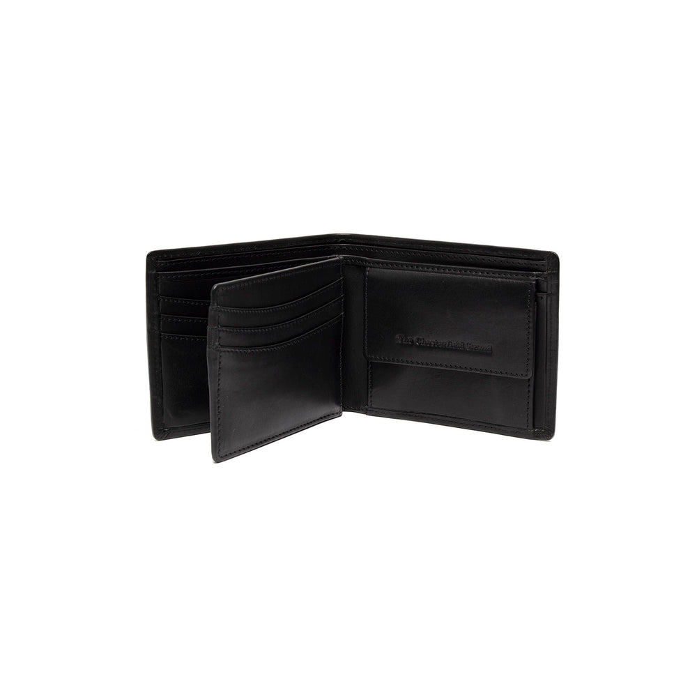 Leder Geldbörse Schwarz Positano