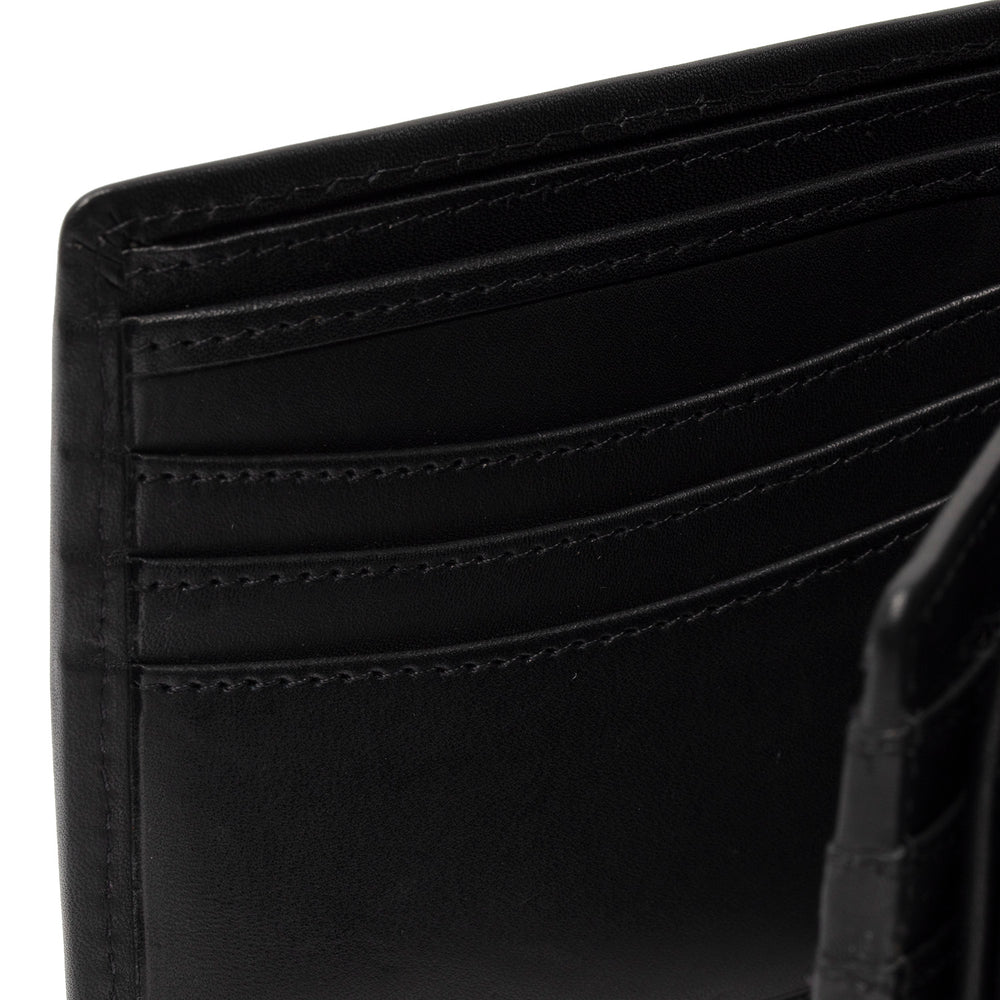 Leder Geldbörse Schwarz Positano