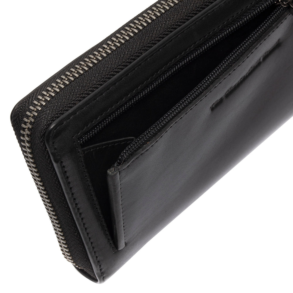Leder Geldbörse Schwarz Livorno