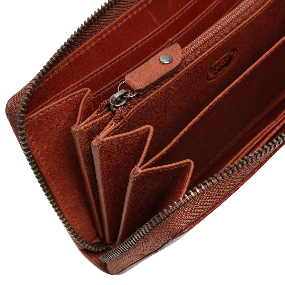 Leder Geldbörse Cognac Livorno