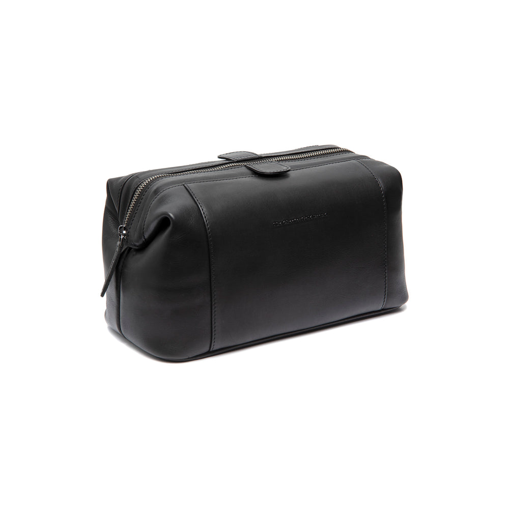 Leder Kulturtasche Schwarz Biassa