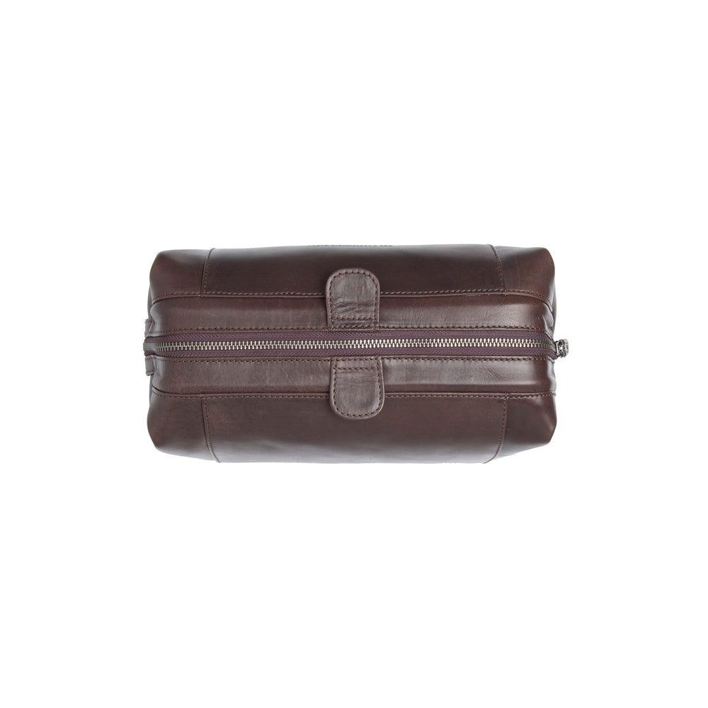 Leder Kulturtasche Braun Biassa