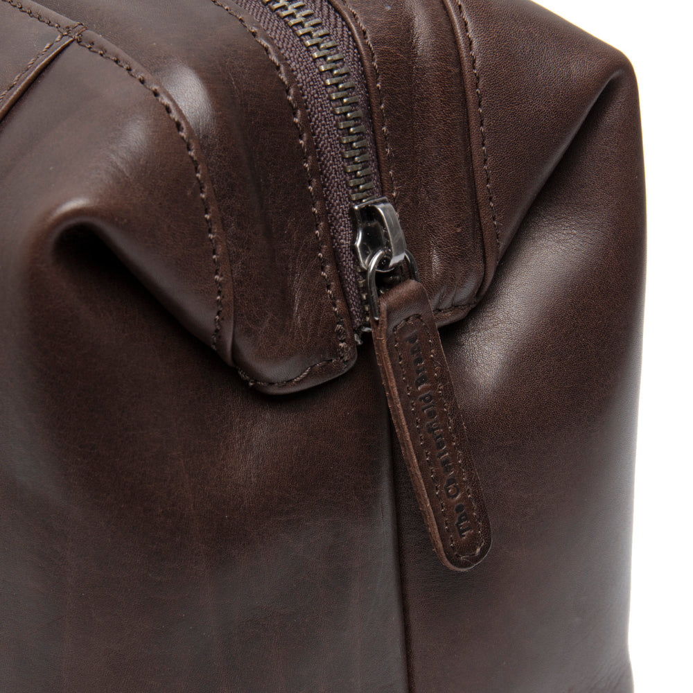 Leder Kulturtasche Braun Biassa