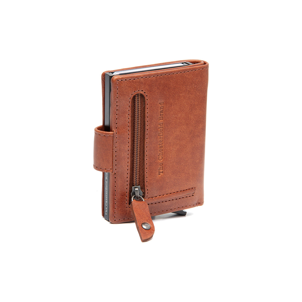 Leather Card Holder Cognac Barrea