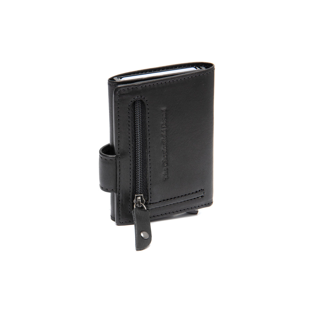 Leather Card Holder Black Larino
