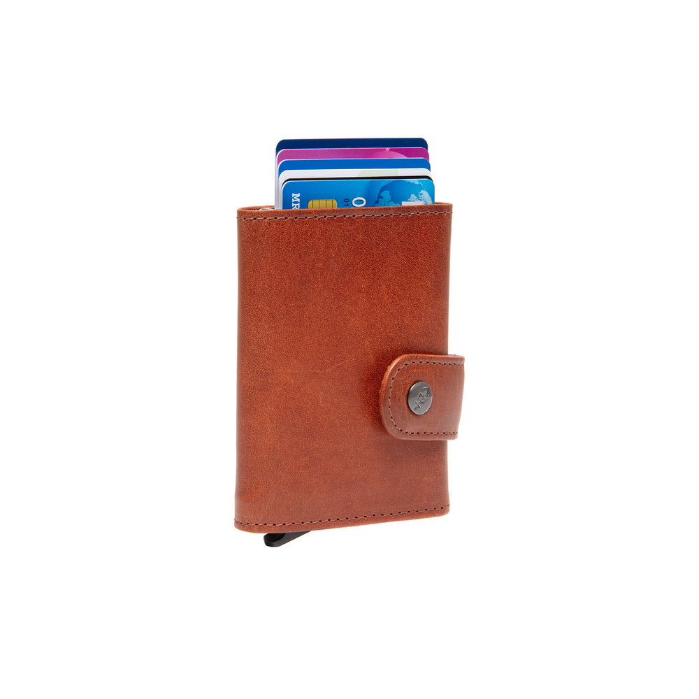 Leder Kartenetui Cognac Larino