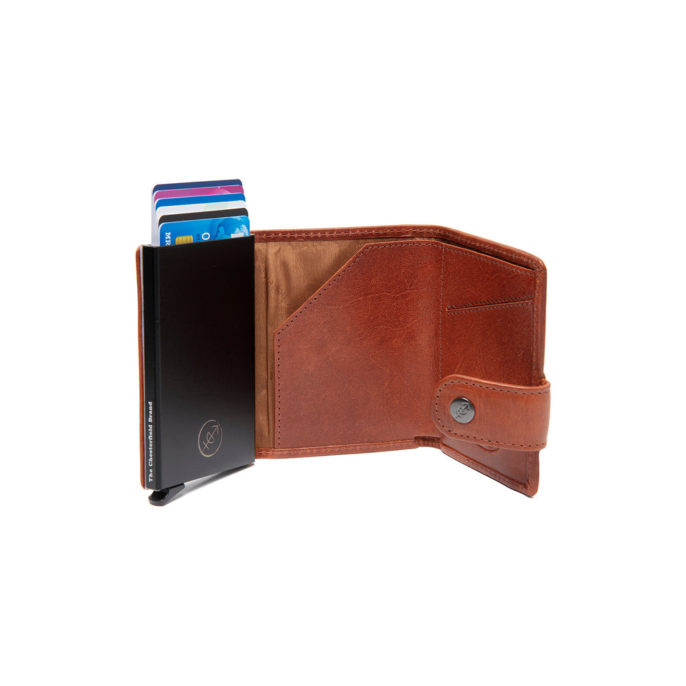 Leder Kartenetui Cognac Larino