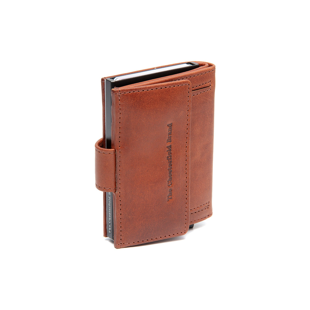 Leder Kartenetui Cognac Lesina