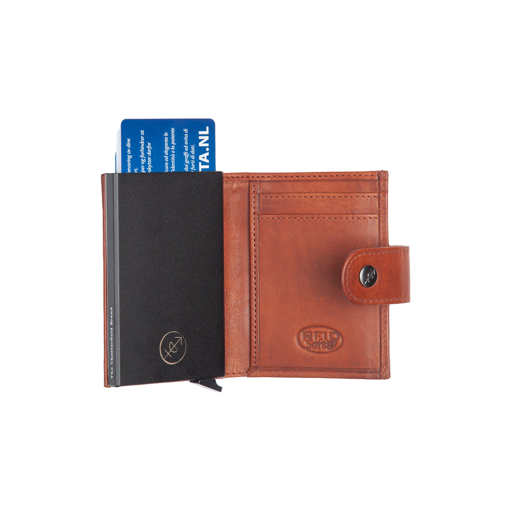 Leder Kartenetui Cognac Lesina