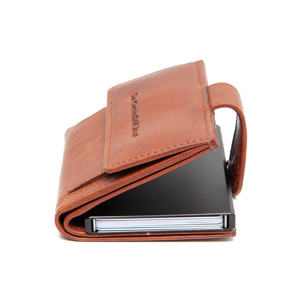 Leder Kartenetui Cognac Lesina