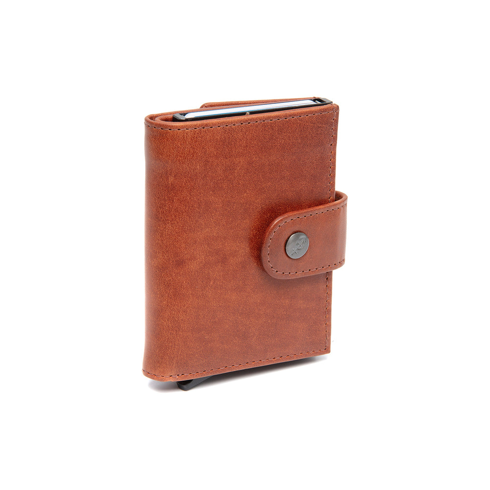 Leder Kartenetui Cognac Lesina