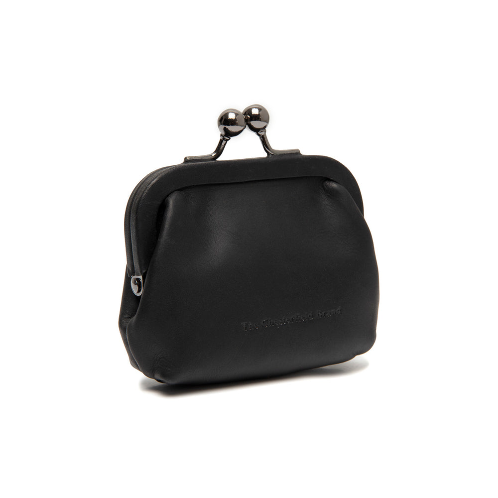 Leather Wallet Black Calvia