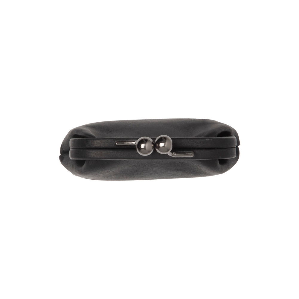 Leather Wallet Black Calvia