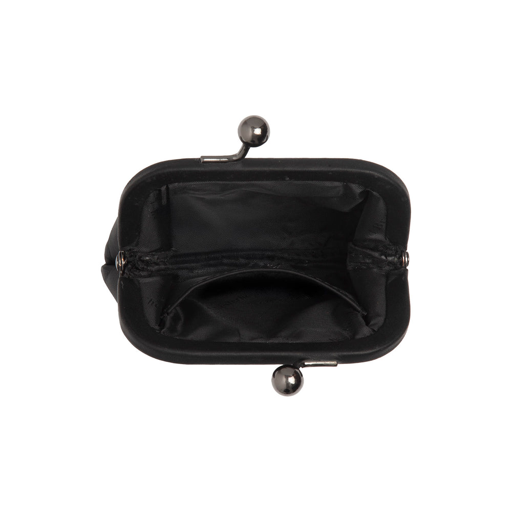 Leather Wallet Black Calvia