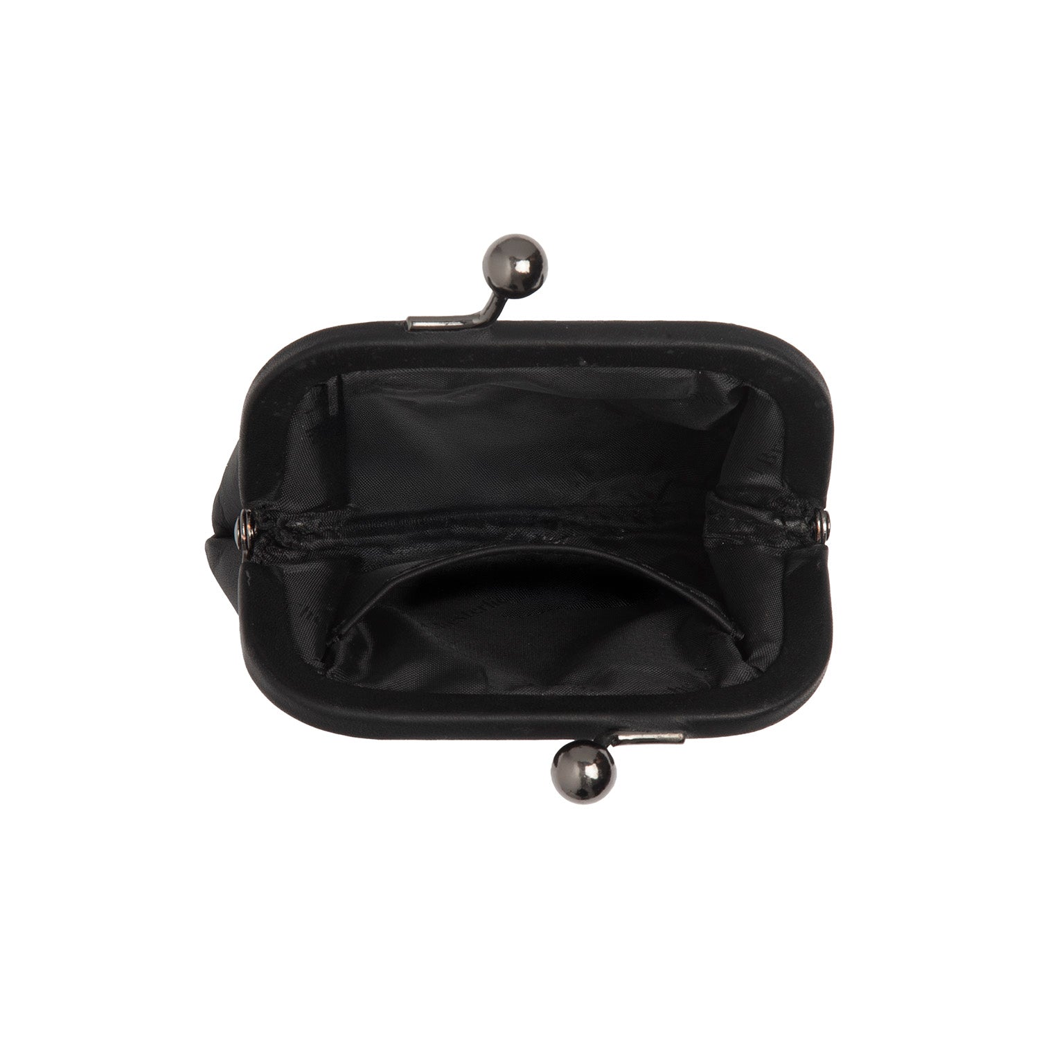 Portefeuille en Cuir Noir Calvia
