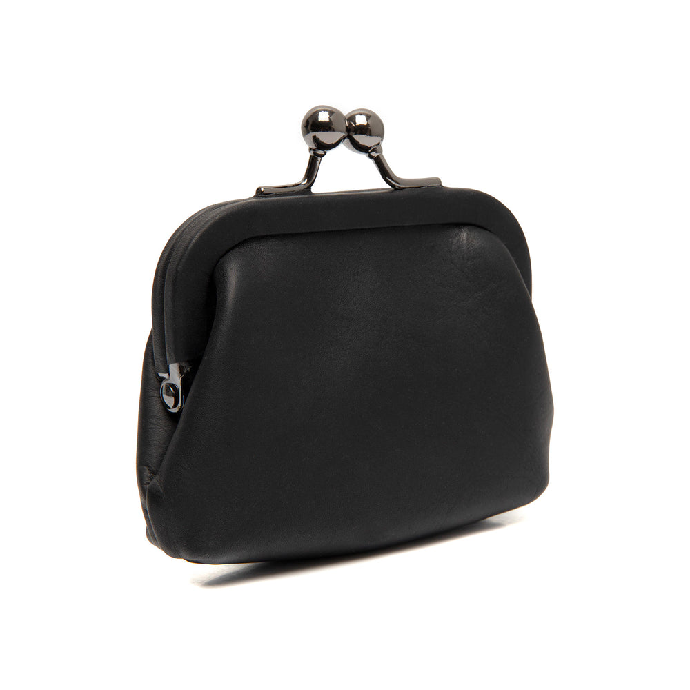 Leather Wallet Black Calvia