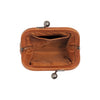 Leder Geldbörse Cognac Calvia
