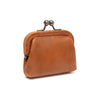 Leder Geldbörse Cognac Calvia