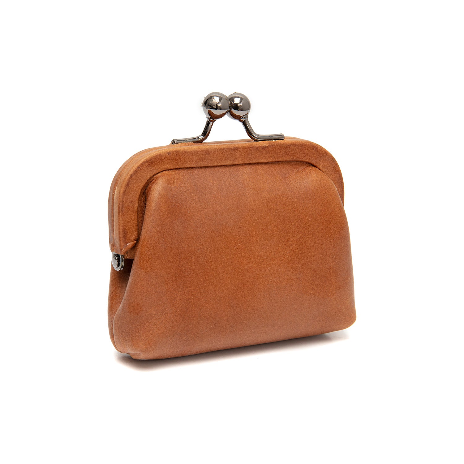 Leder Geldbörse Cognac Calvia