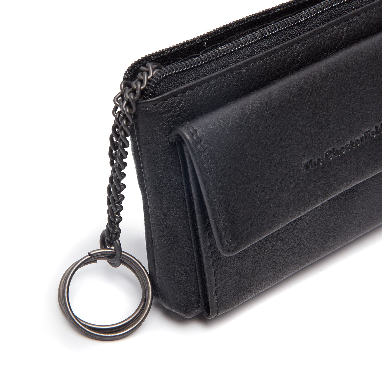 Porte-Clés en Cuir Noir Torano