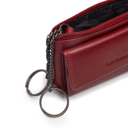 Porte-Clés en Cuir Rouge Torano