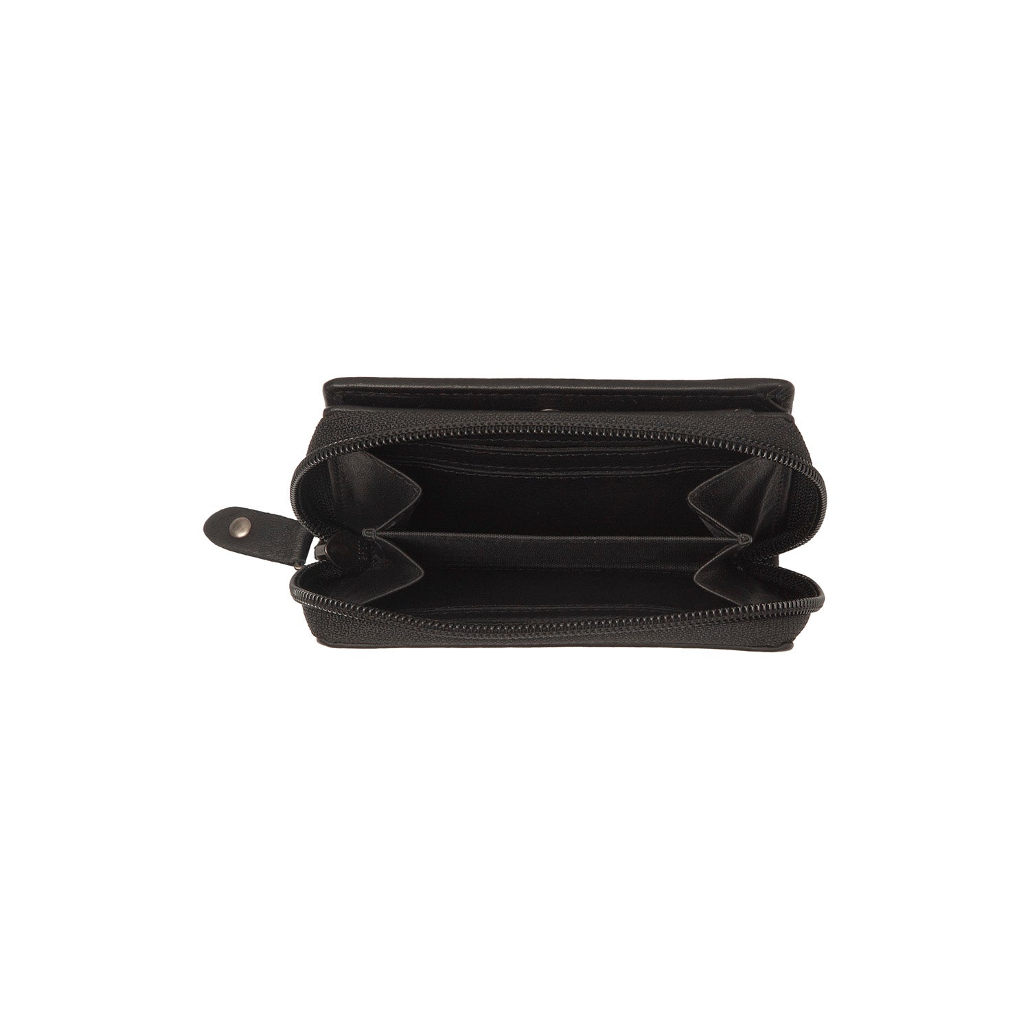 Portefeuille en Cuir Noir Floren