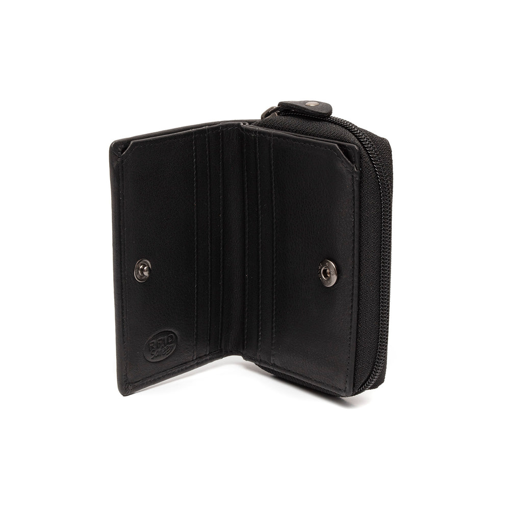 Leather Wallet Black Floren