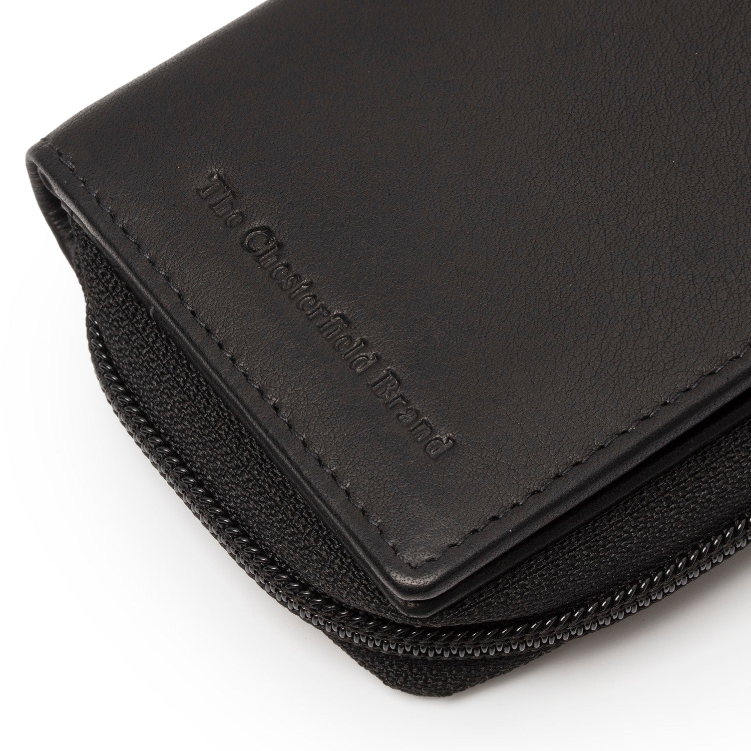 Portefeuille en Cuir Noir Floren