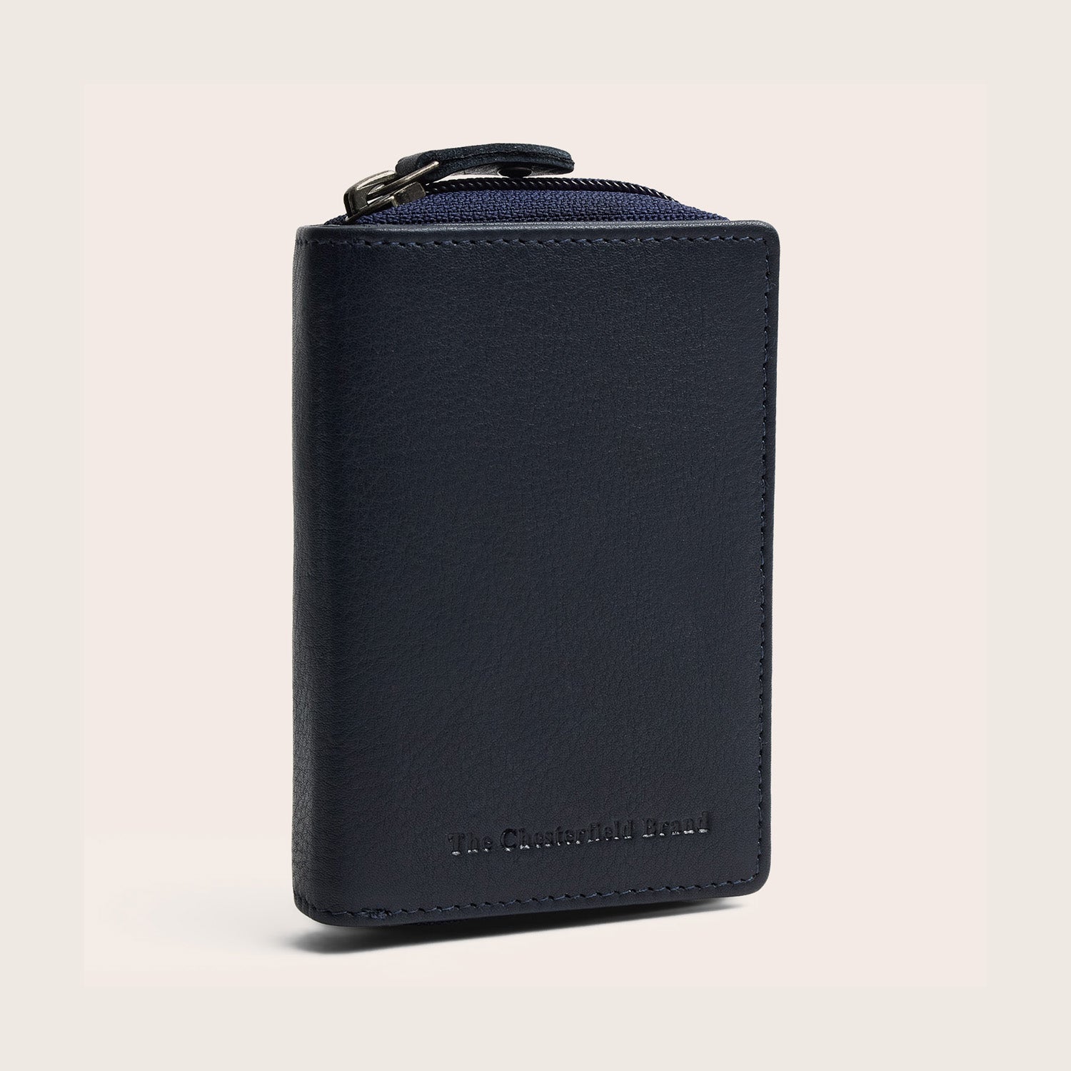 Leder Geldbörse Navy Floren