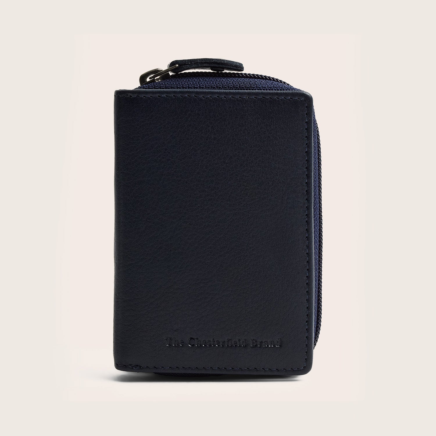 Leder Geldbörse Navy Floren