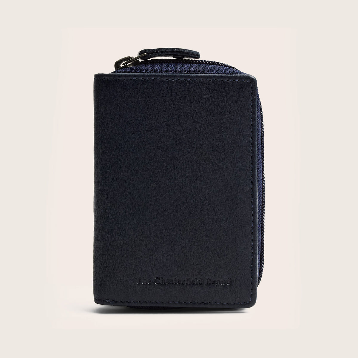 Leder Geldbörse Navy Floren