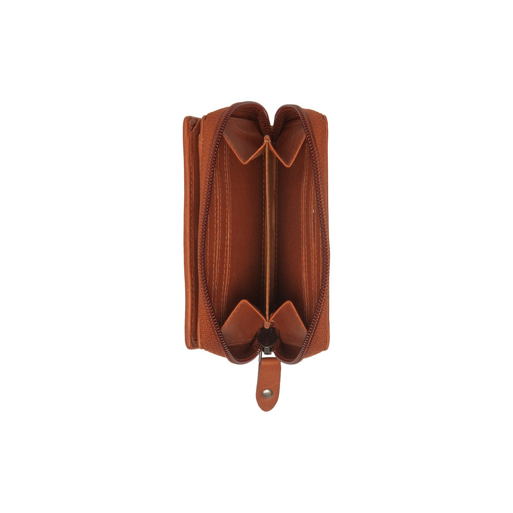 Leather Wallet Cognac Floren
