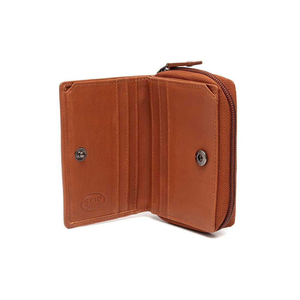 Leather Wallet Cognac Floren