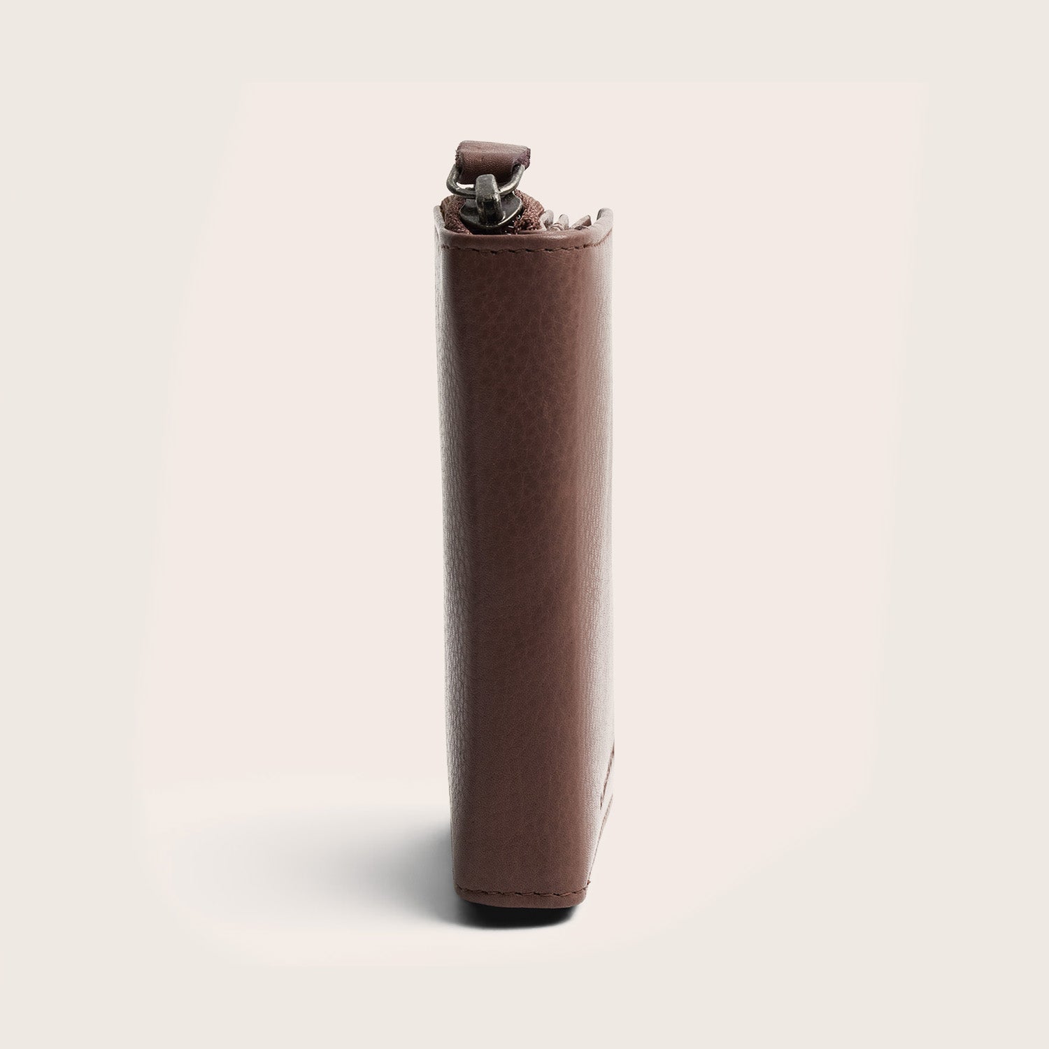 Leder Geldbörse Dunkles Taupe Floren