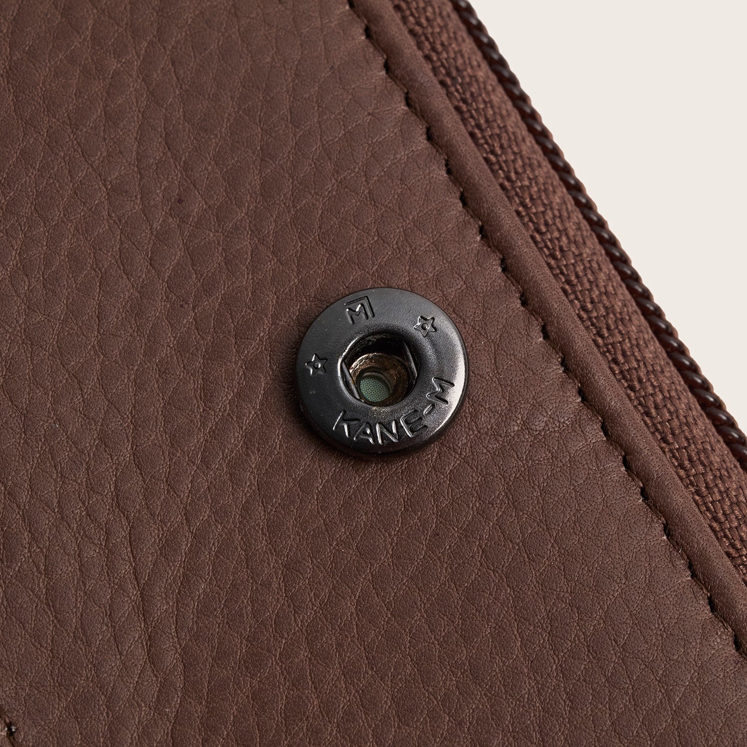 Leder Geldbörse Dunkles Taupe Floren