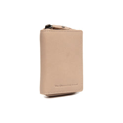 Leder Geldbörse Beige Floren