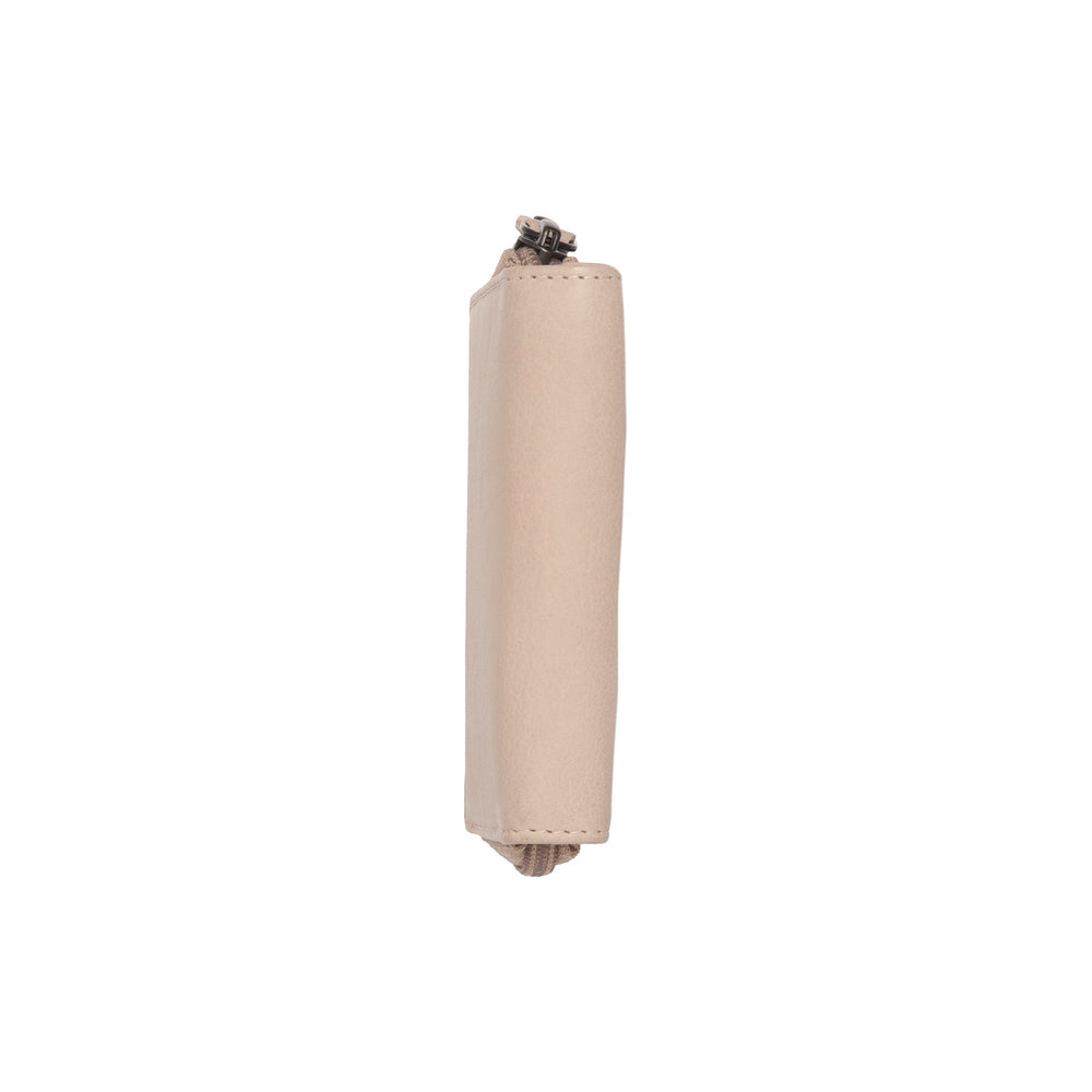 Leather Wallet Beige Floren