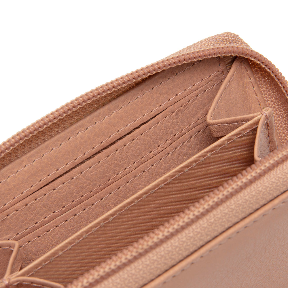 Leder Geldbörse Vintage Rose Floren
