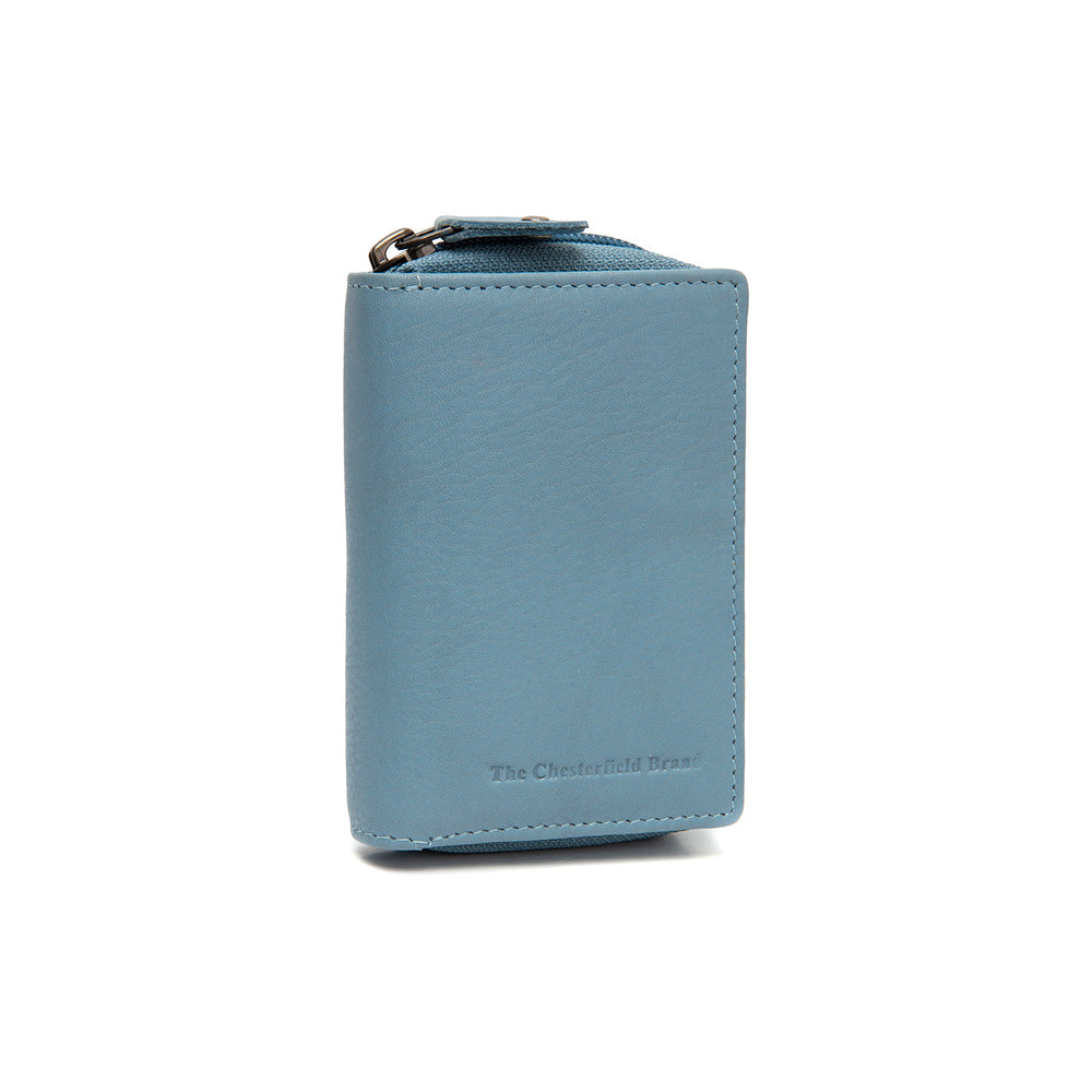 Leather Wallet Sky Blue Floren