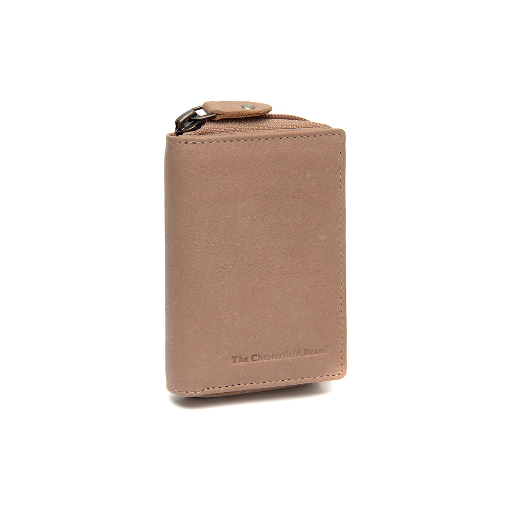 Leather Wallet Taupe Floren