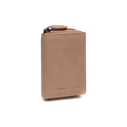 Leder Geldbörse Taupe Floren