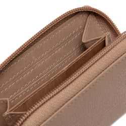 Leder Geldbörse Taupe Floren