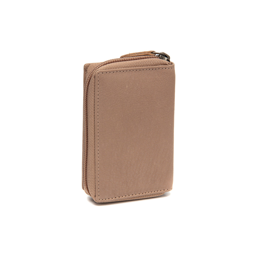 Leather Wallet Taupe Floren