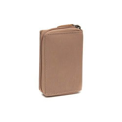 Leder Geldbörse Taupe Floren